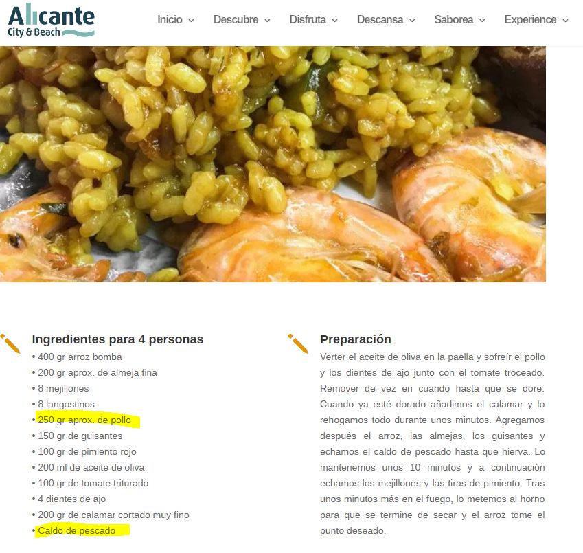 paella aberración