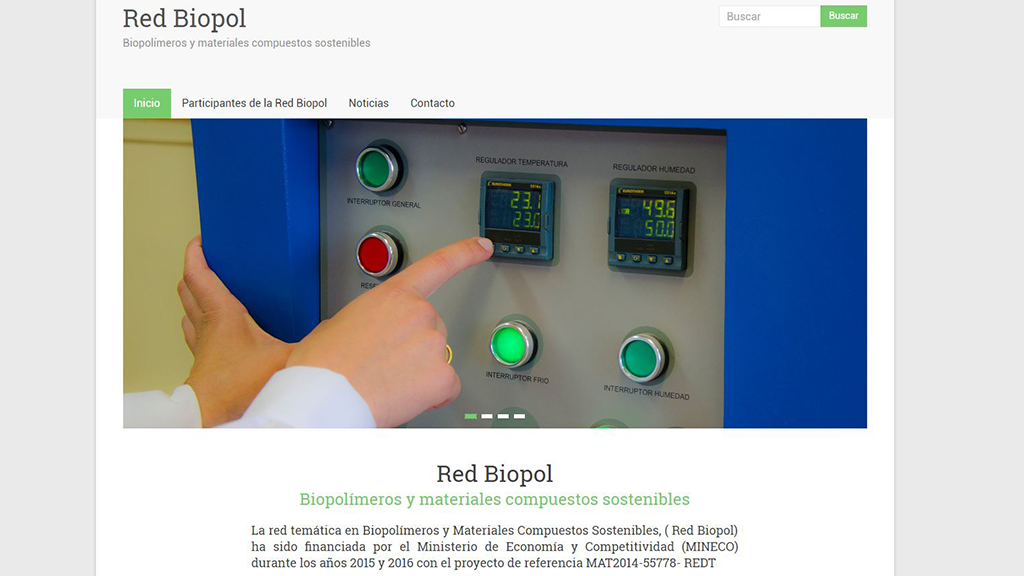 Diseño web de divulgación científica red Biopol – Gestión de contenidos y fotografía