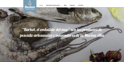 Web design à La Marina Alta - "Barket, la saucisse de mer".