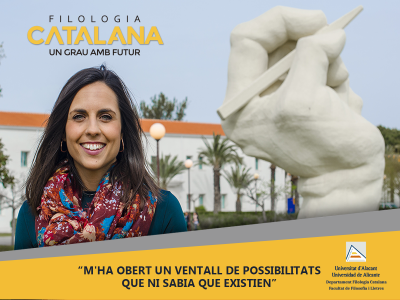 campaña de publicidad facebook Alicante filologia catalana - fotografía, diseño y promoción