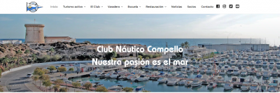 Diseño web para Club Náutico de El Campello