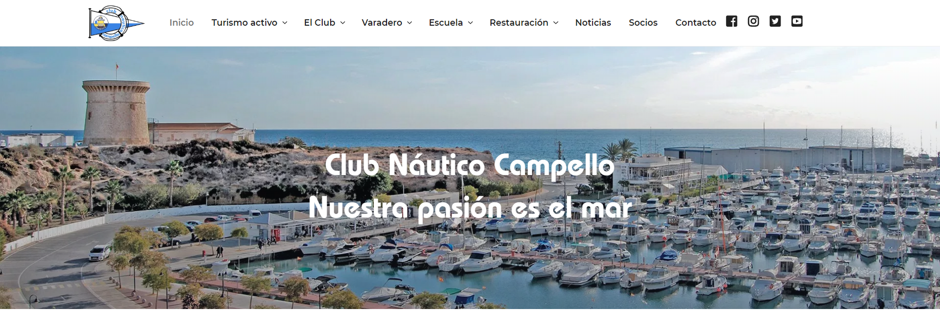 Diseño web para Club Náutico de El Campello