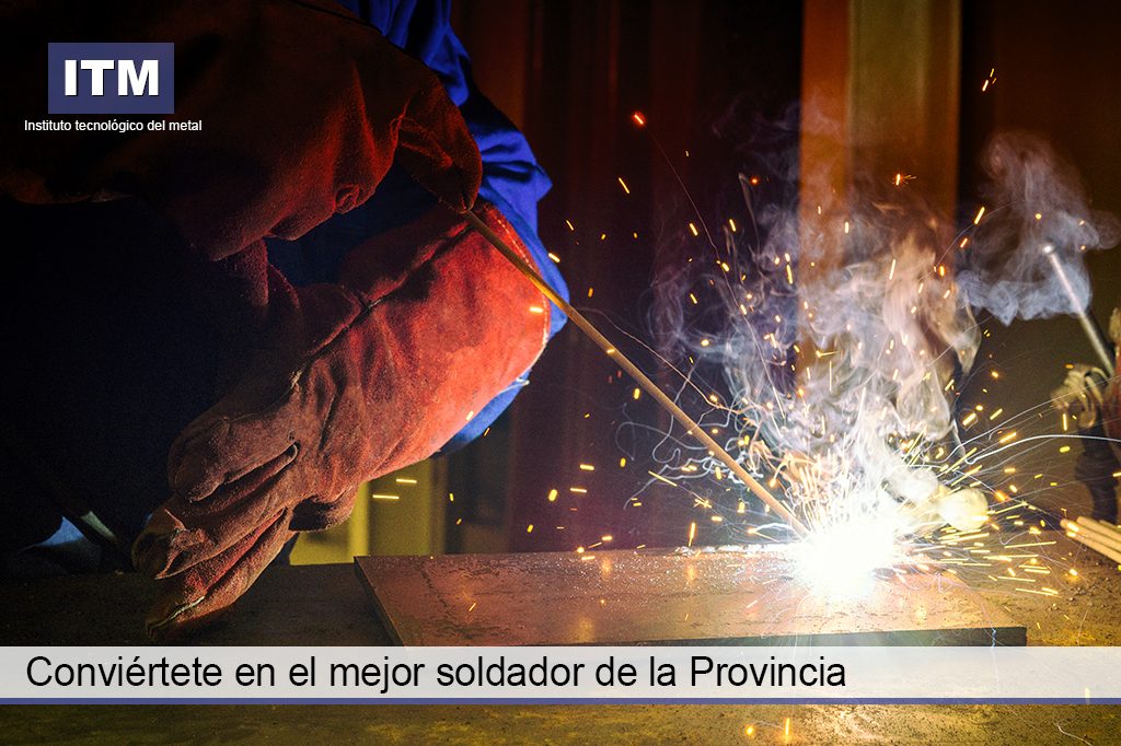 campagne de publicité pour concours de soudure provinciale d'Alicante pour l'Institut Technologique en Métal