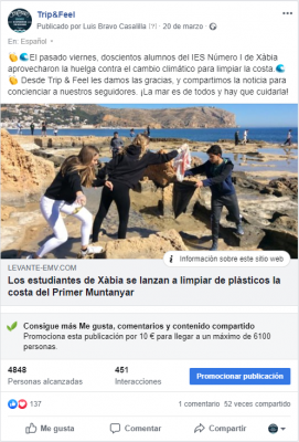 Gestión de redes sociales para empresa de turismo activo - Trip & Feel