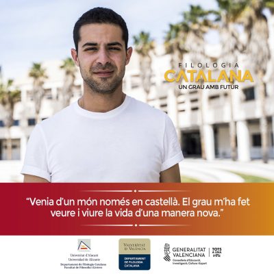 Campaña publicitaria para universidad - Filología Catalana UA y UV Jesús Velasco