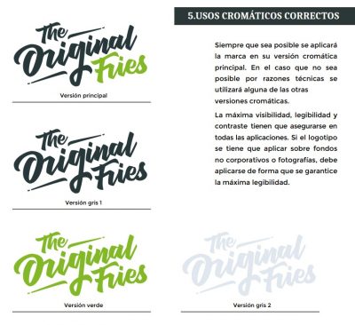 usos de marca en granada original fries